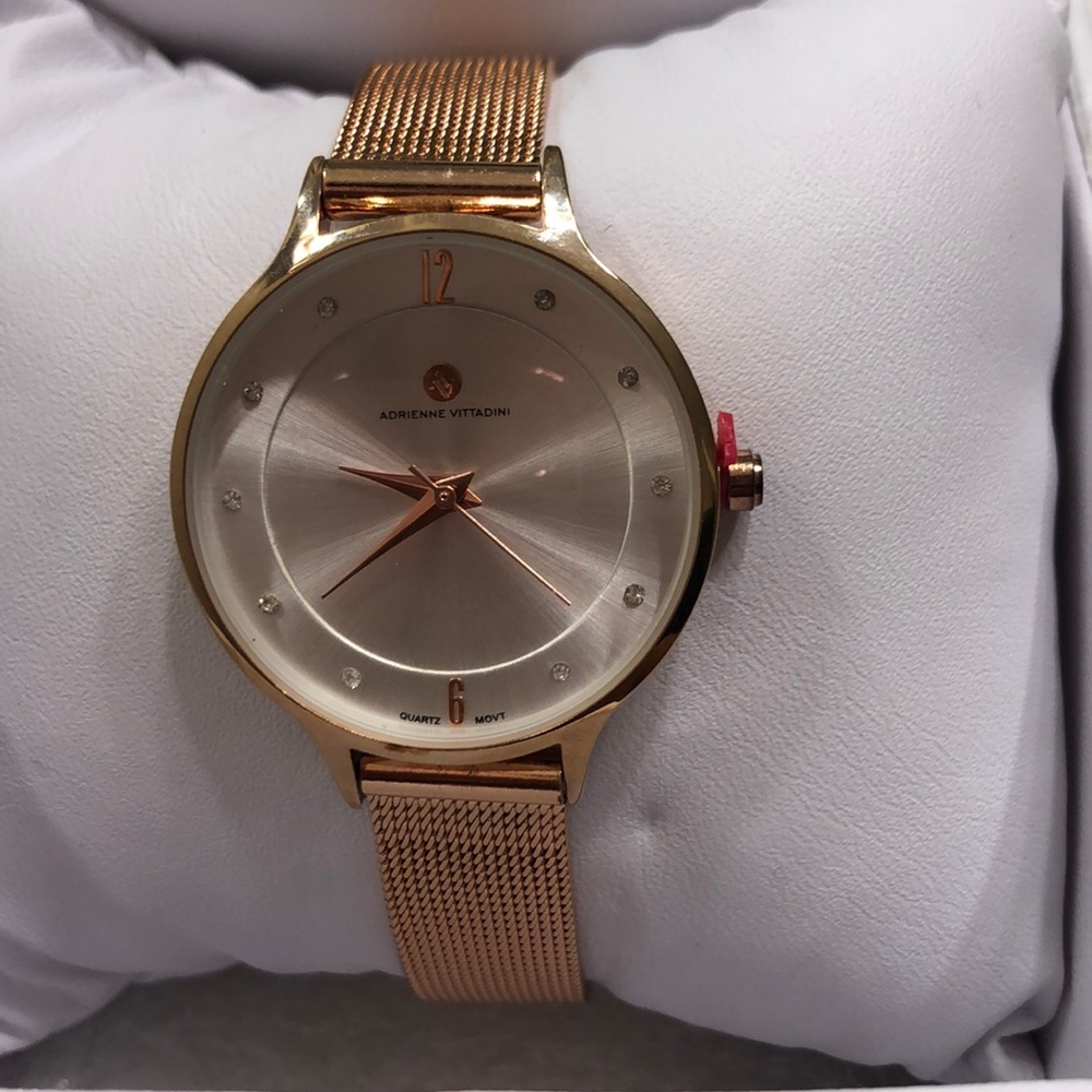 Rose gold watch